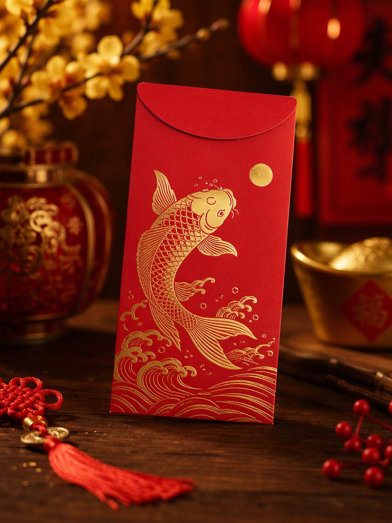 Mẫu 05 — Koi đỏ son